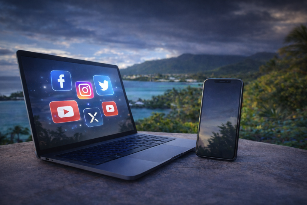 Digital Specialist à Tahiti : priorité à la formation IA one-to-one avant l’ouverture des réseaux sociaux.